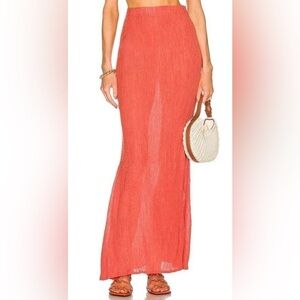 NWT Savannah Morrow Sereia Maxi Skirt in
Scarlette Peace Silk and Bamboo size XS